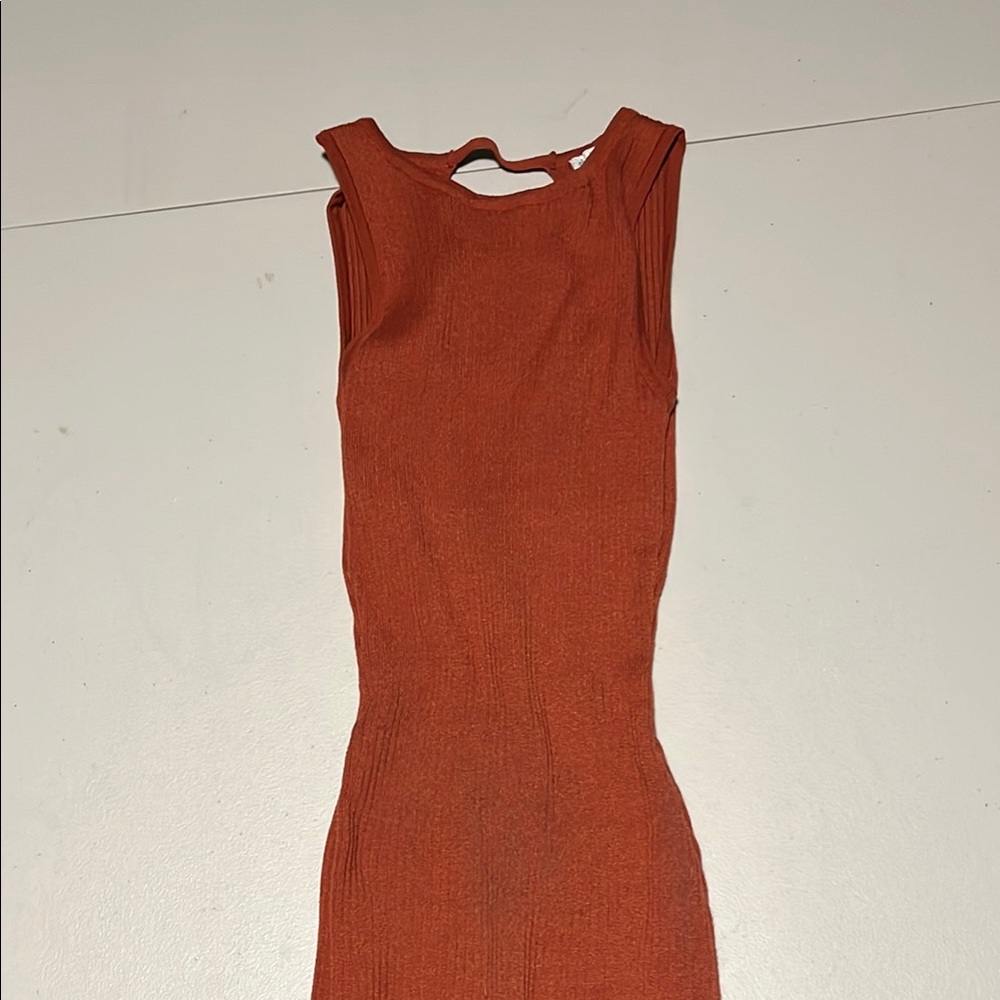 Charlotte Russe Terracotta Backless Dress